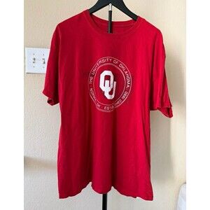 Oklahoma Sooners Russell Athletic T-Shirt Men's XL Red OU NCAA College Tee